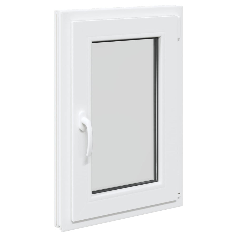 Kelderraam RISOR Wit 50 x 75 cm PVC en glas