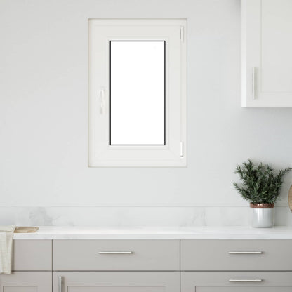 Kelderraam RISOR Wit 50 x 75 cm PVC en glas