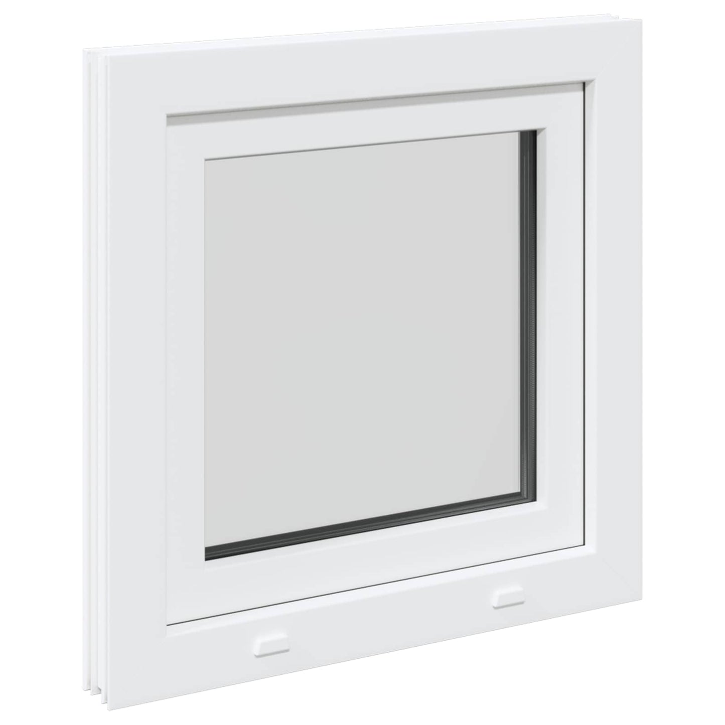 Kelderraam RISOR Wit 60 x 60 cm PVC en glas