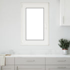 Kelderraam 60 x 90 cm wit PVC glas