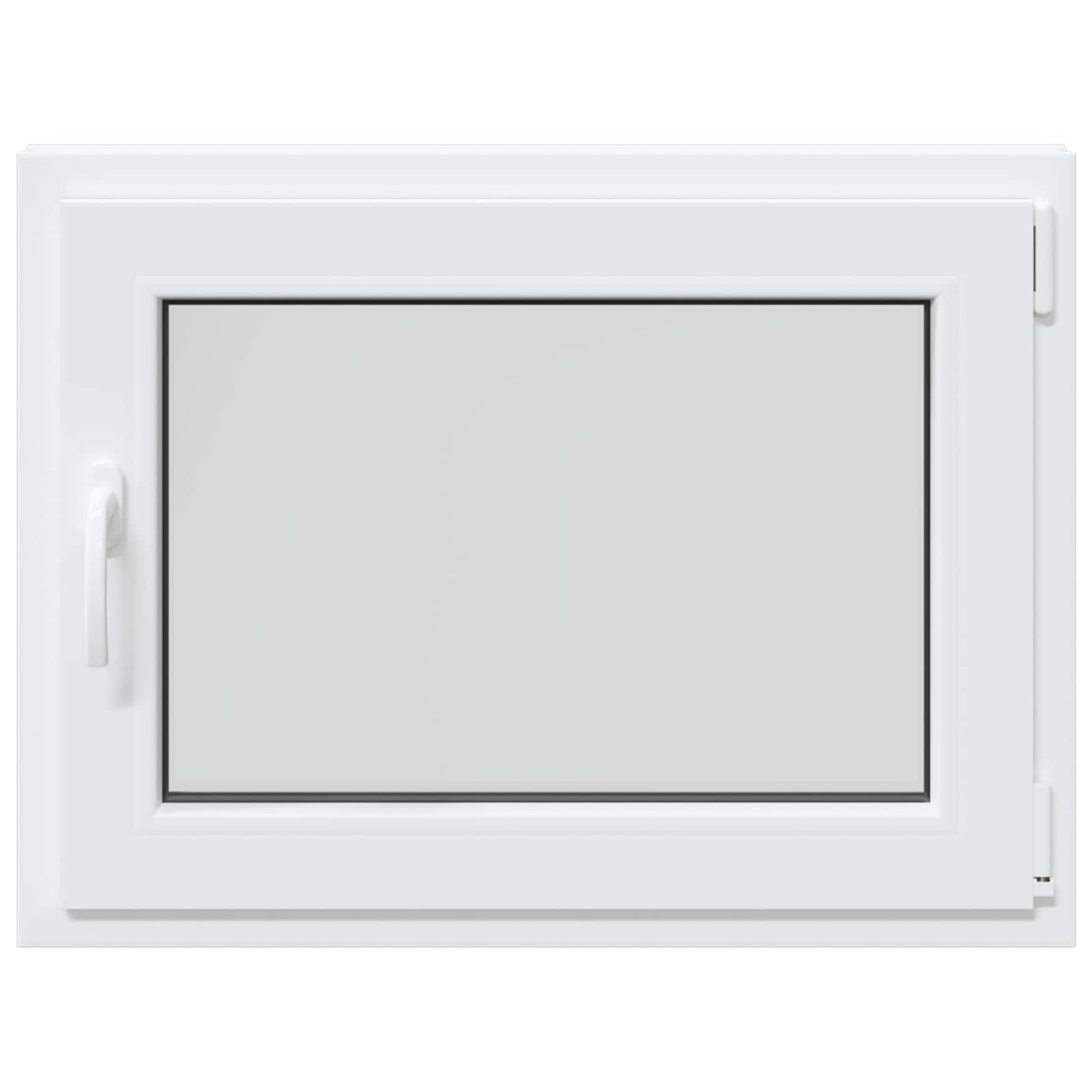 Kelderraam RISOR Wit 80 x 70 cm PVC en glas