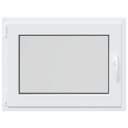Kelderraam RISOR Wit 80 x 70 cm PVC en glas
