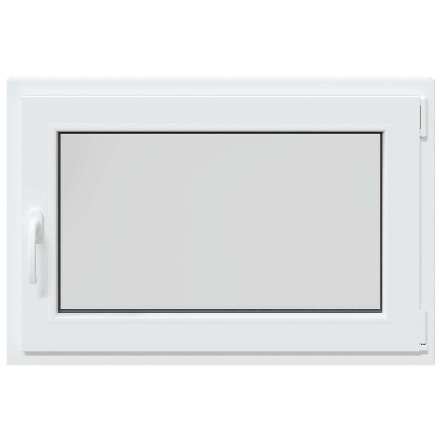 Kelderraam RISOR Wit 90 x 50 cm PVC en glas