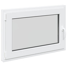 Kelderraam RISOR Wit 90 x 50 cm PVC en glas