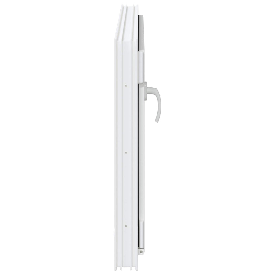 Kelderraam RISOR Wit 90 x 50 cm PVC en glas