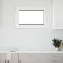 Kelderraam RISOR Wit 90 x 60 cm PVC en glas