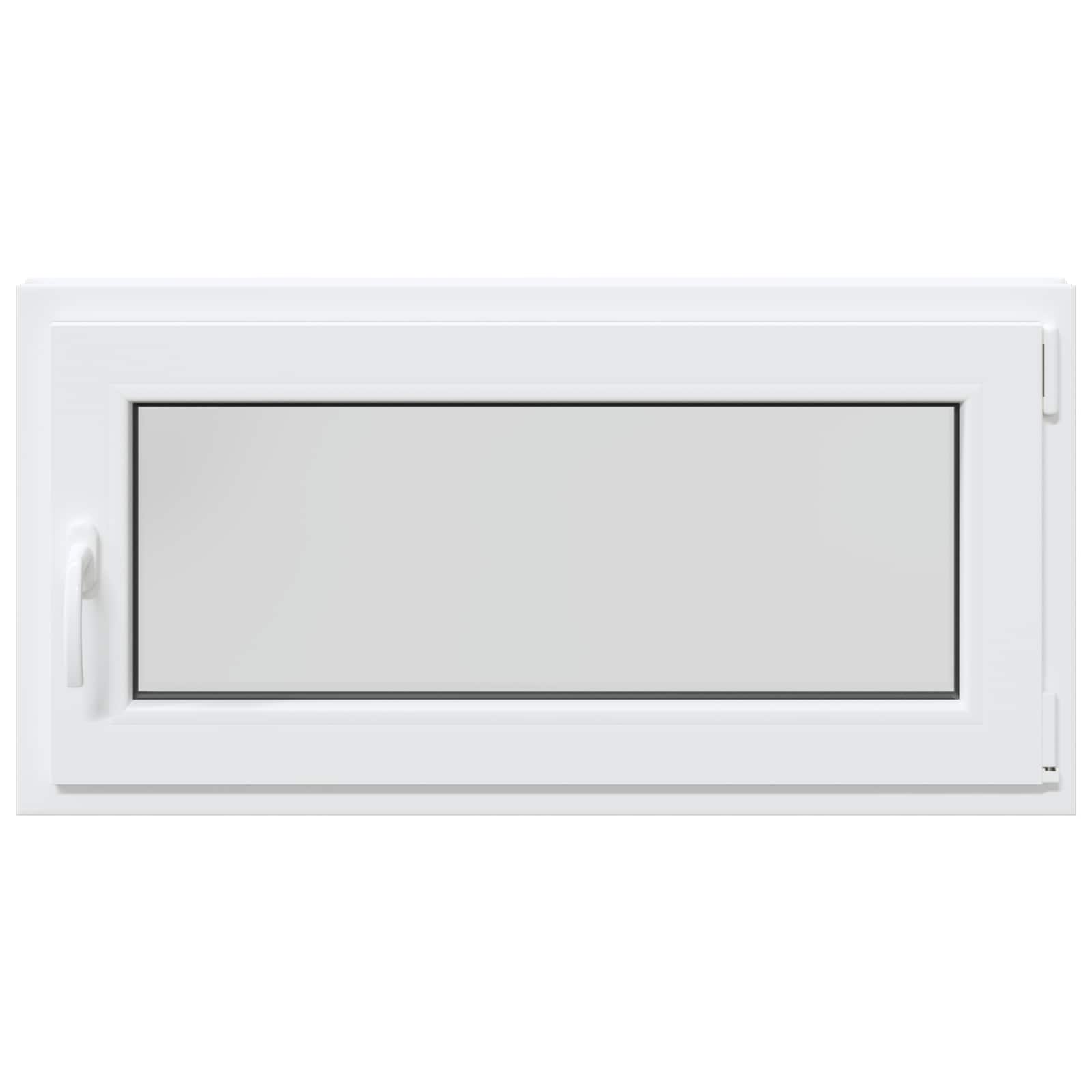 Kelderraam RISOR Wit 100 x 50 cm PVC en glas