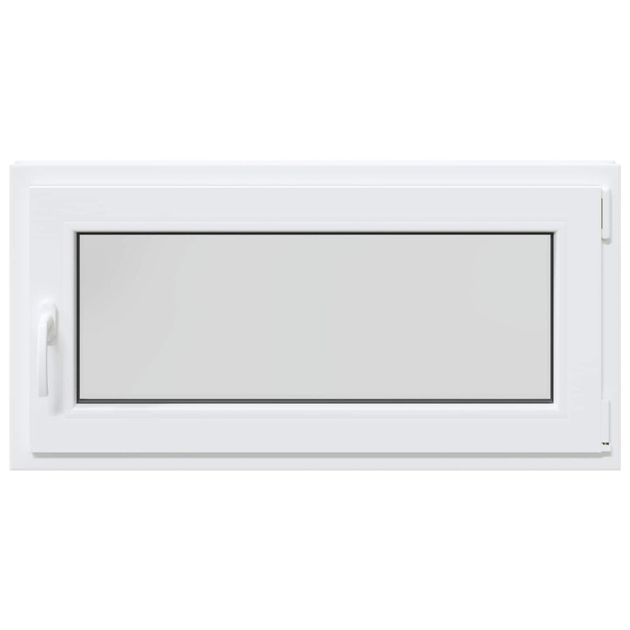 Kelderraam RISOR Wit 100 x 50 cm PVC en glas