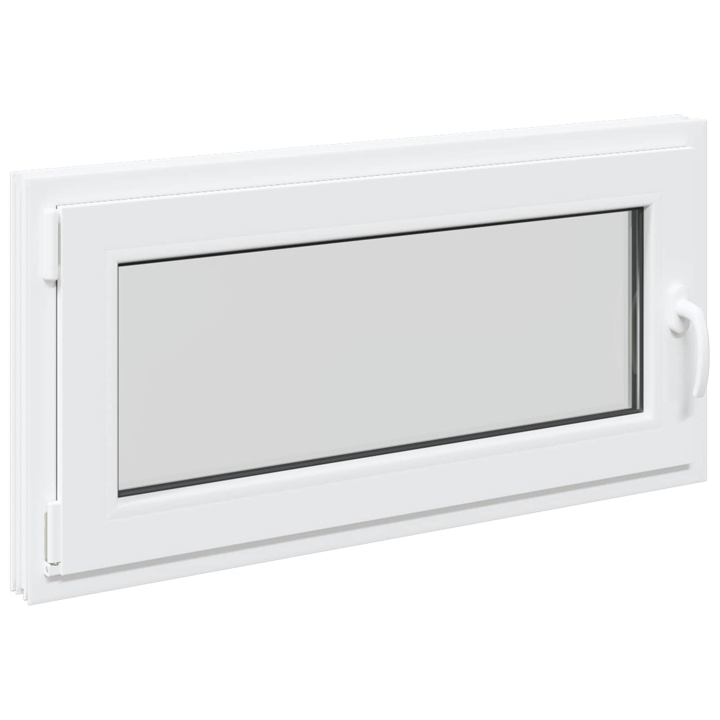 Kelderraam RISOR Wit 100 x 50 cm PVC en glas