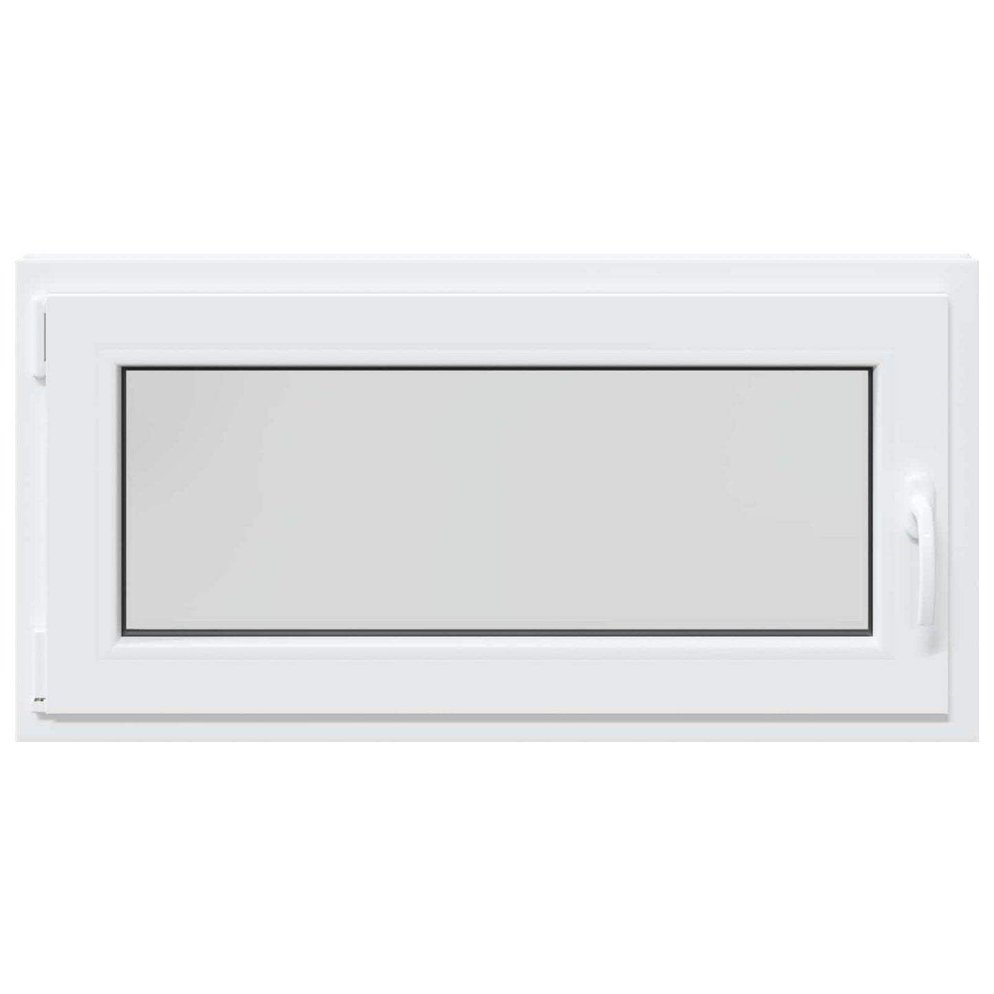 Kelderraam RISOR Wit 100 x 50 cm PVC en glas