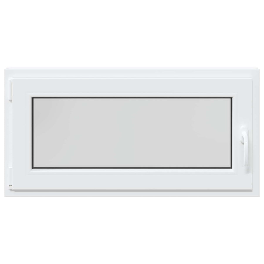 Kelderraam RISOR Wit 100 x 50 cm PVC en glas