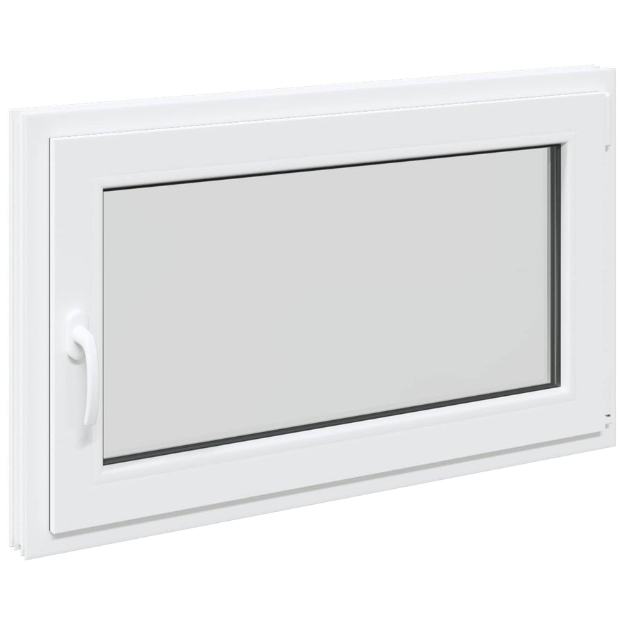 Kelderraam RISOR Wit 100 x 60 cm PVC en glas