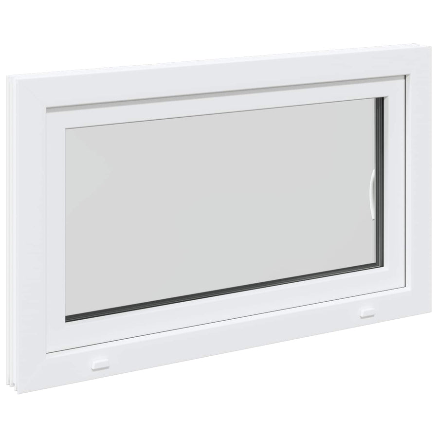 Kelderraam RISOR Wit 100 x 60 cm PVC en glas