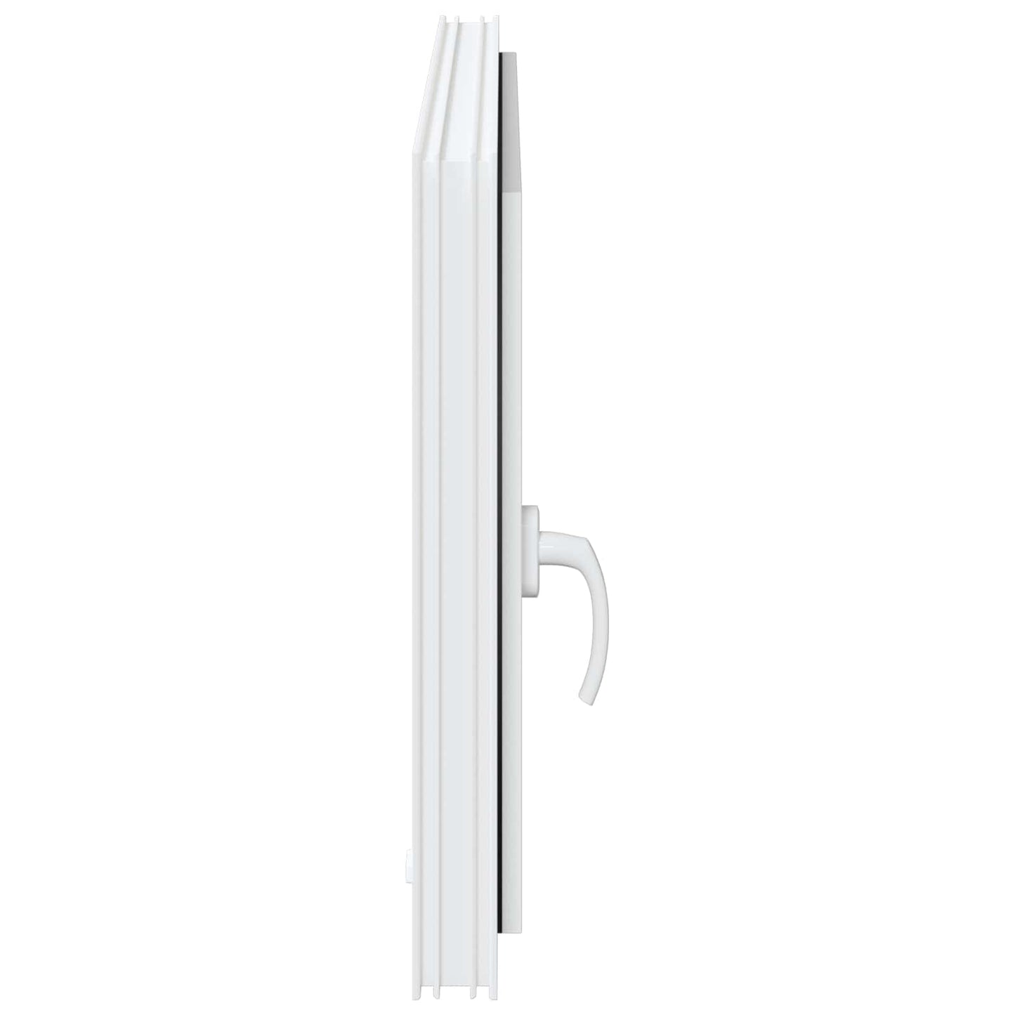 Kelderraam RISOR Wit 100 x 60 cm PVC en glas