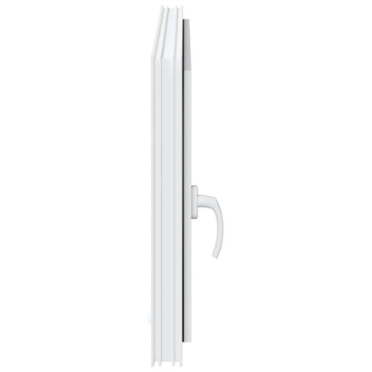 Kelderraam RISOR Wit 100 x 60 cm PVC en glas