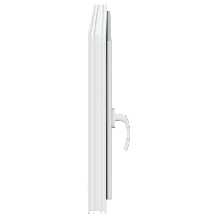 Kelderraam RISOR Wit 100 x 60 cm PVC en glas