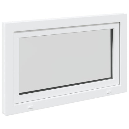 Kelderraam RISOR Wit 100 x 60 cm PVC en glas