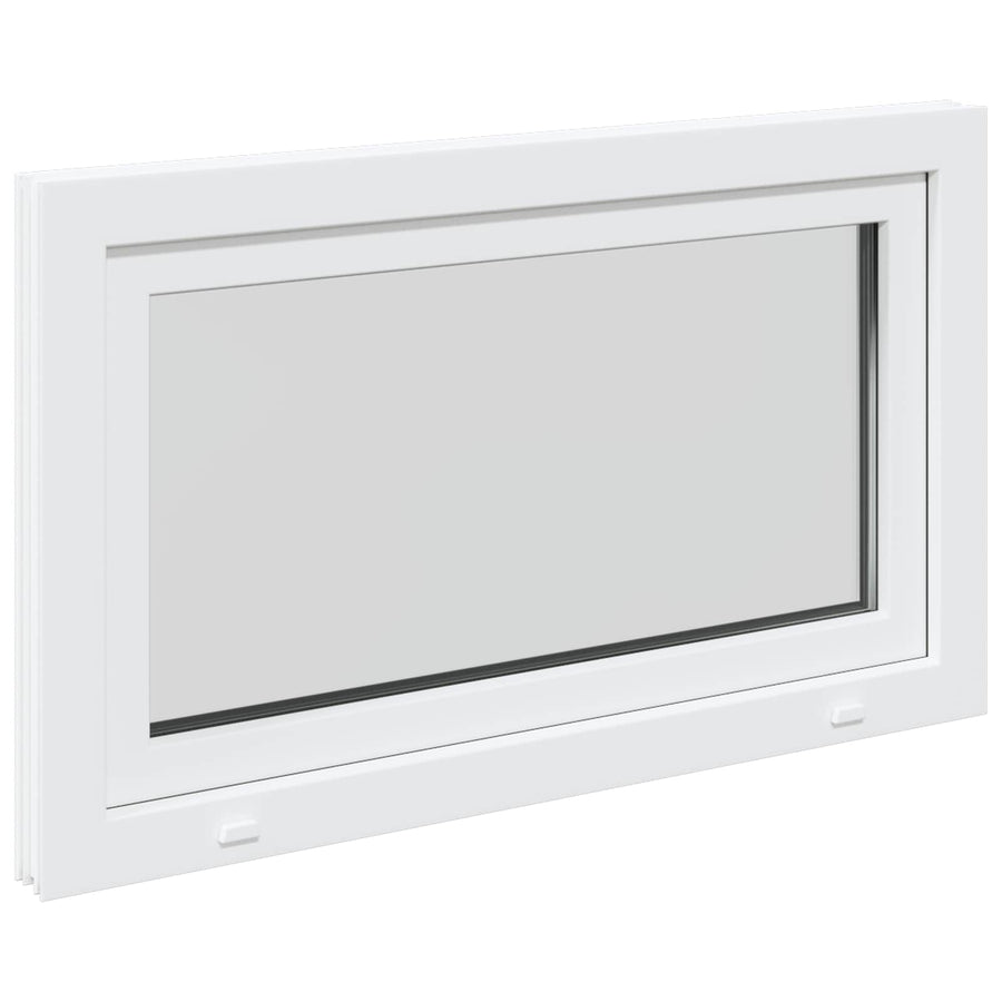 Kelderraam RISOR Wit 100 x 70 cm PVC en glas