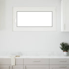 Kelderraam 110x50 cm wit PVC glas