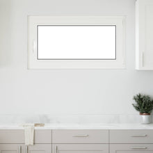 Kelderraam RISOR Wit 110 x 60 cm PVC en glas