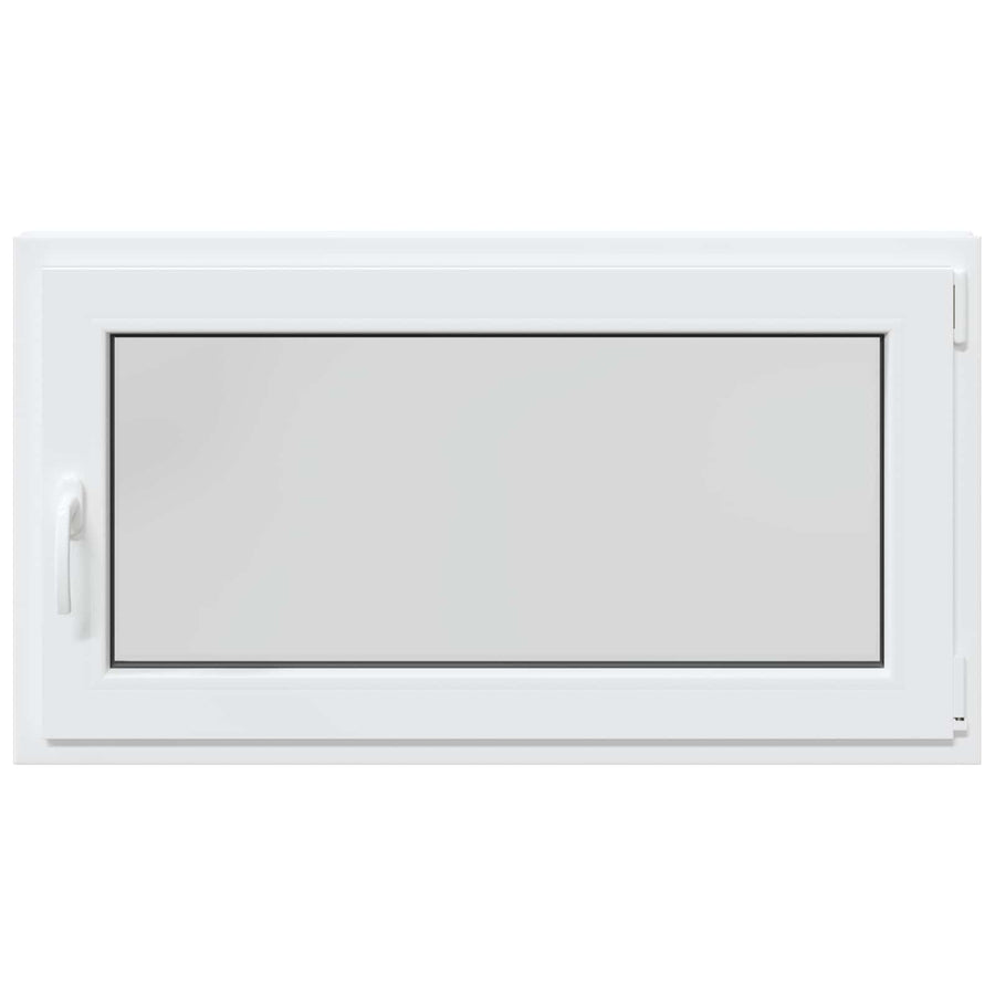 Kelderraam RISOR Wit 110 x 60 cm PVC en glas