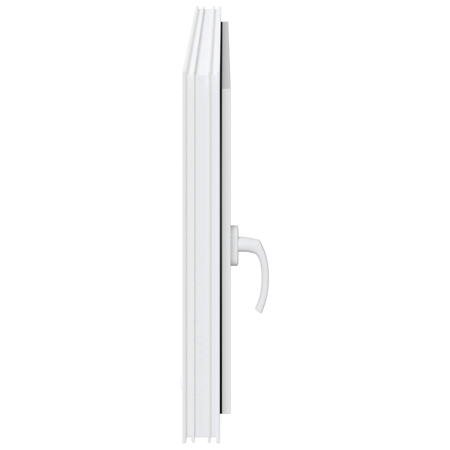 Kelderraam RISOR Wit 110 x 60 cm PVC en glas