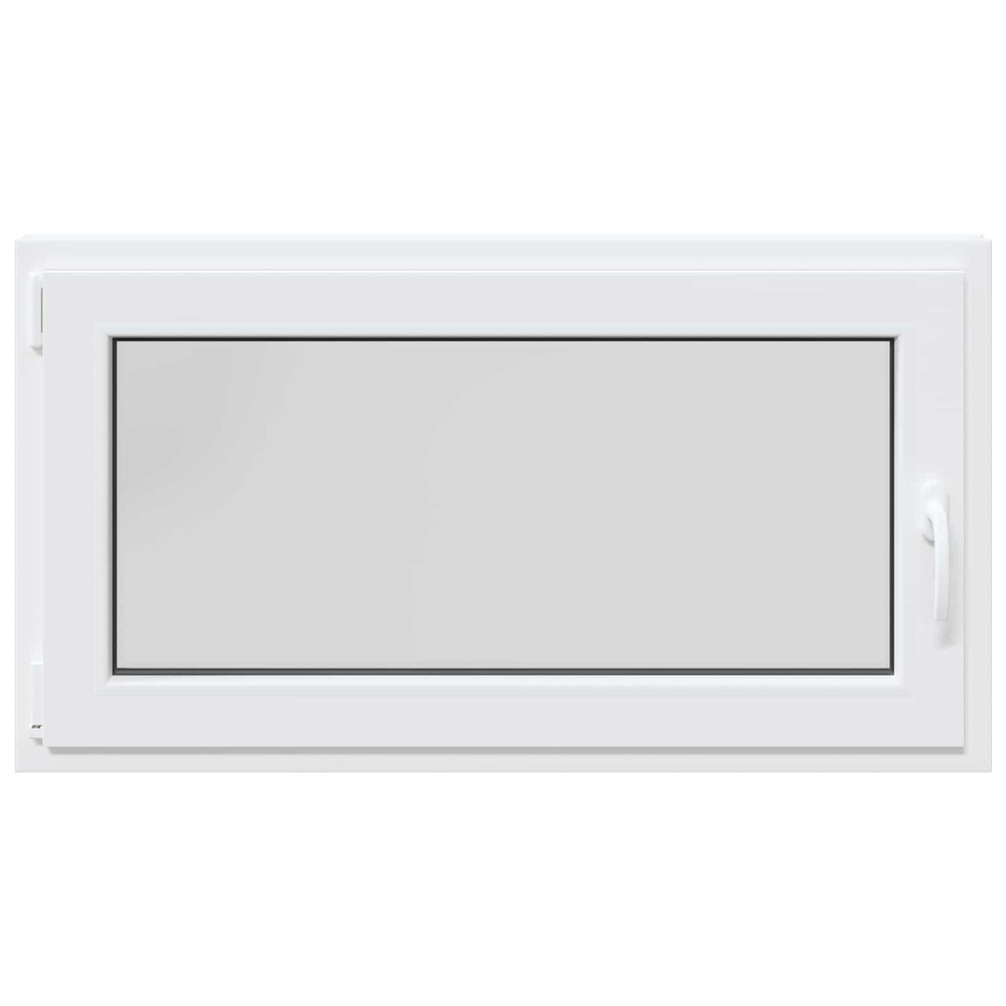 Kelderraam RISOR Wit 110 x 60 cm PVC en glas