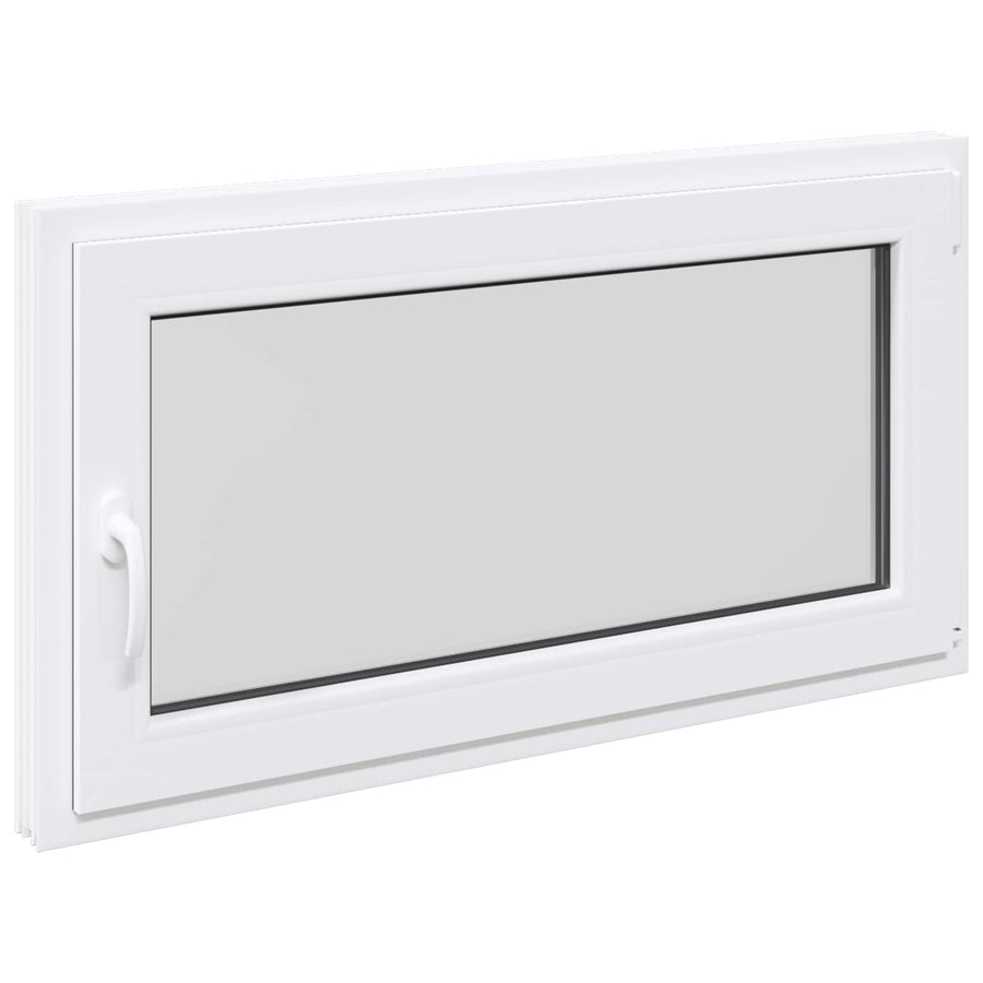 Kelderraam RISOR Wit 110 x 70 cm PVC en glas