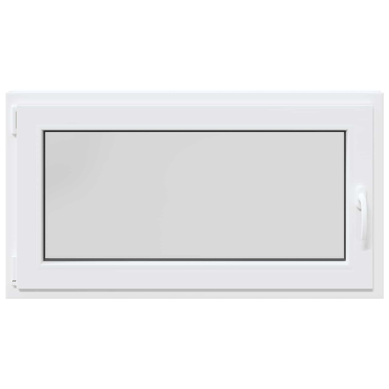 Kelderraam RISOR Wit 110 x 70 cm PVC en glas