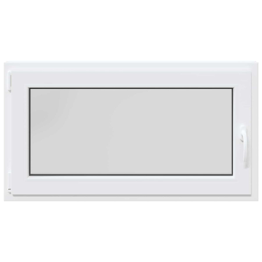 Kelderraam RISOR Wit 110 x 70 cm PVC en glas