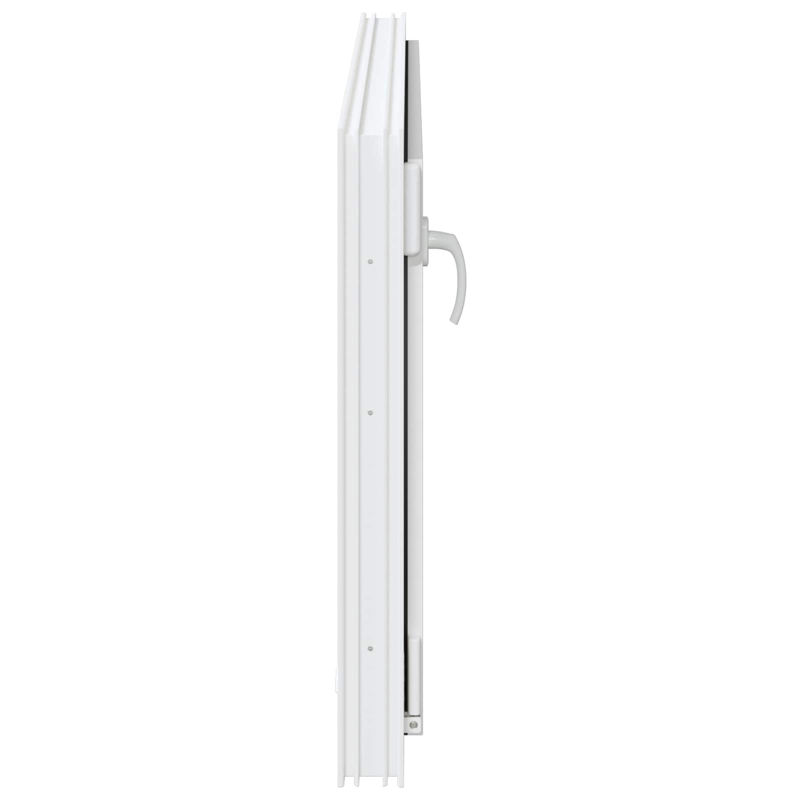Kelderraam RISOR Wit 110 x 70 cm PVC en glas