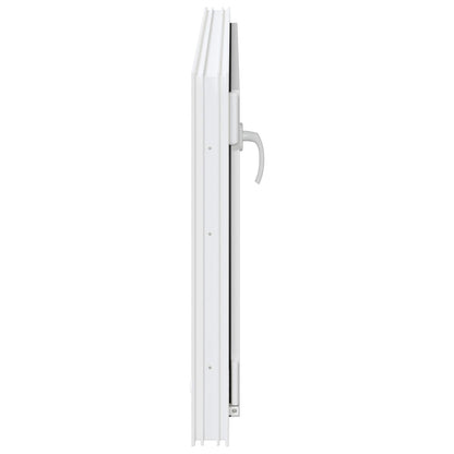 Kelderraam RISOR Wit 110 x 70 cm PVC en glas