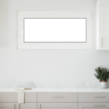 Kelderraam RISOR Wit 120 x 60 cm PVC en glas