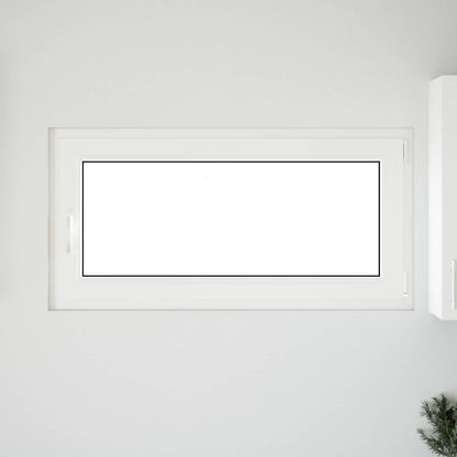 Kelderraam RISOR Wit 120 x 60 cm PVC en glas