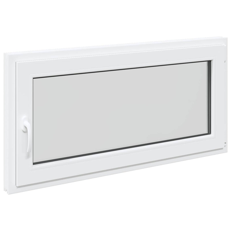 Kelderraam RISOR Wit 120 x 60 cm PVC en glas