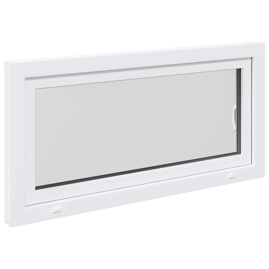 Kelderraam RISOR Wit 120 x 60 cm PVC en glas