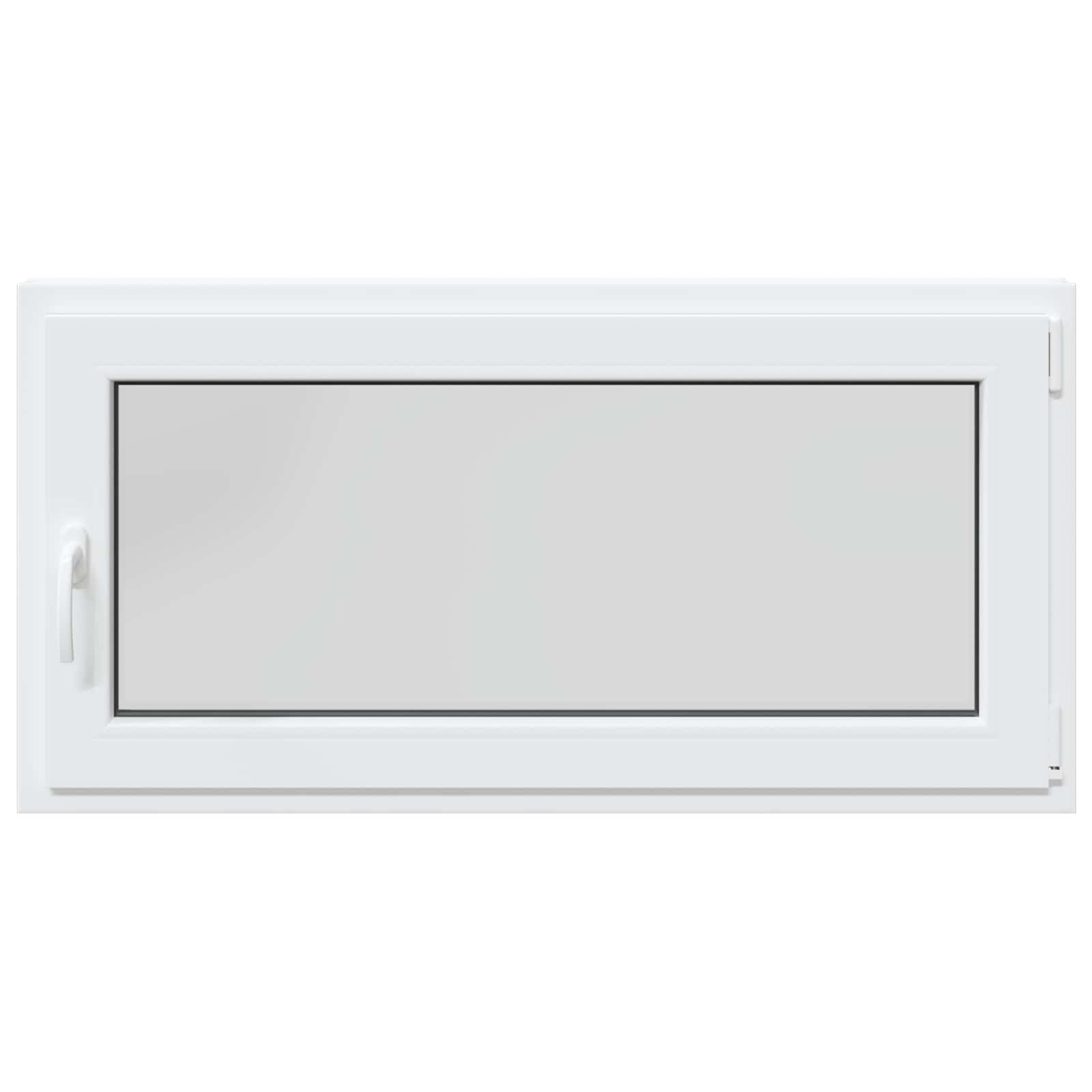 Kelderraam RISOR Wit 120 x 60 cm PVC en glas