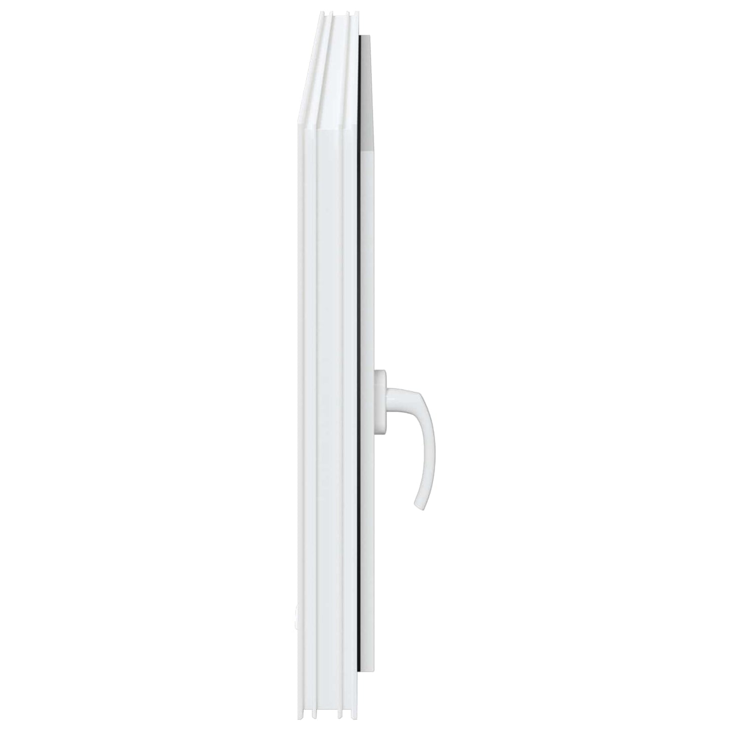 Kelderraam RISOR Wit 120 x 60 cm PVC en glas