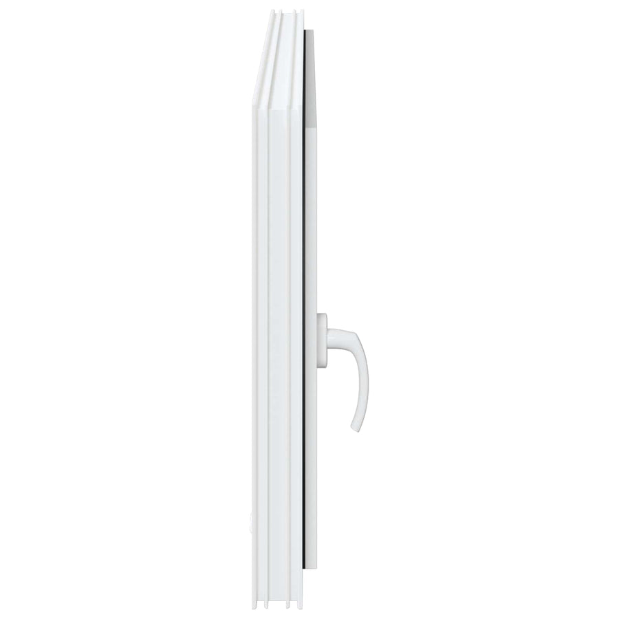 Kelderraam RISOR Wit 120 x 60 cm PVC en glas