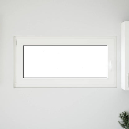 Kelderraam RISOR Wit 120 x 60 cm PVC en glas