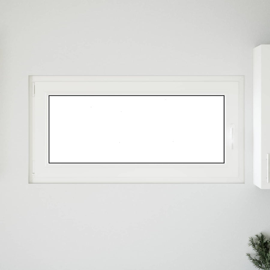 Kelderraam RISOR Wit 120 x 60 cm PVC en glas