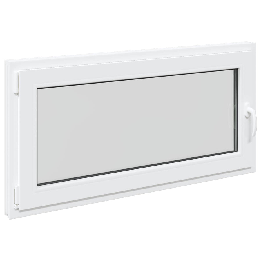 Kelderraam RISOR Wit 120 x 60 cm PVC en glas