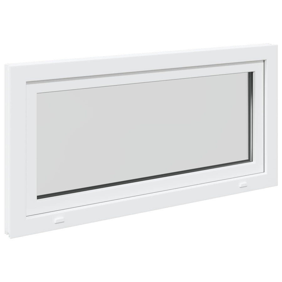 Kelderraam RISOR Wit 120 x 60 cm PVC en glas