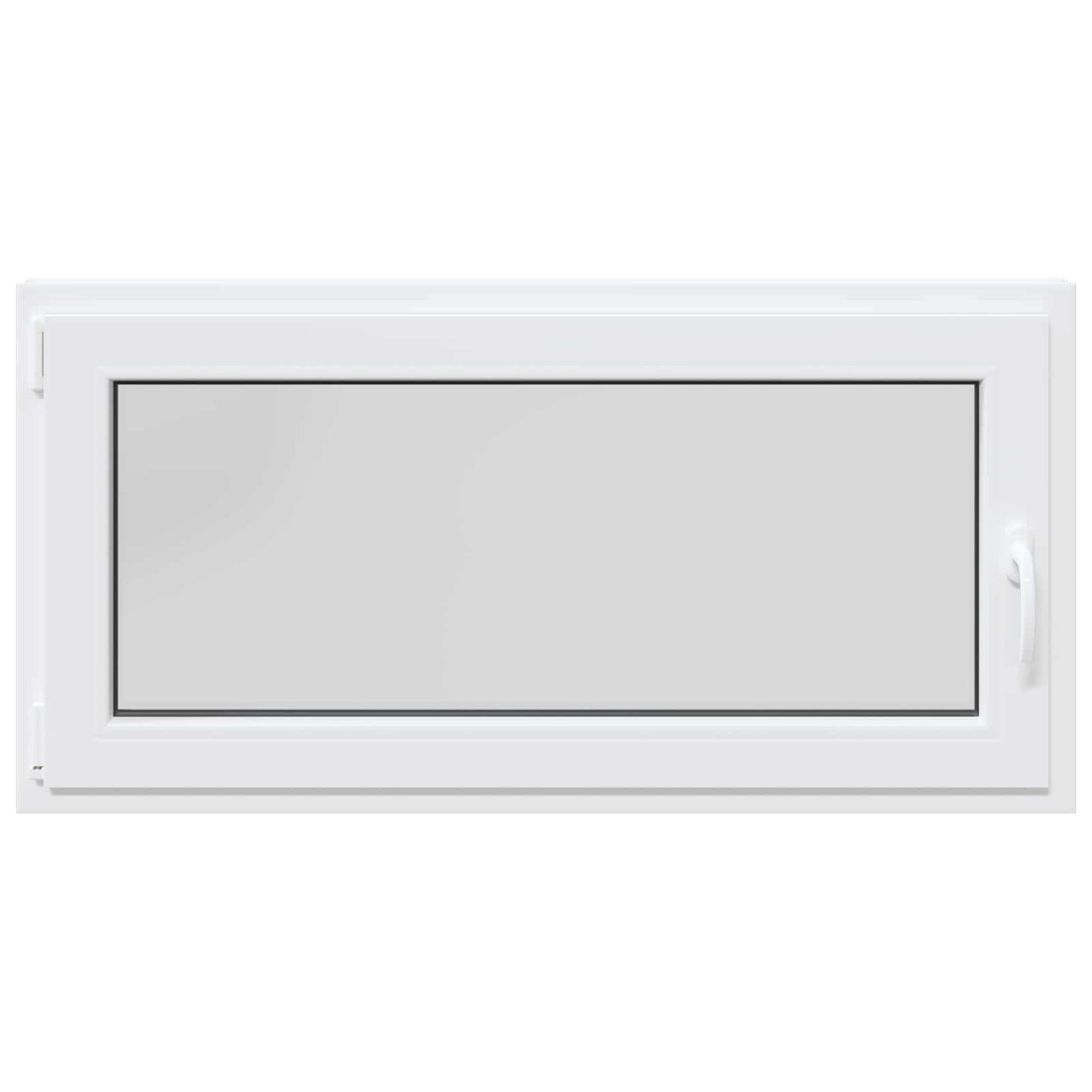 Kelderraam RISOR Wit 120 x 60 cm PVC en glas