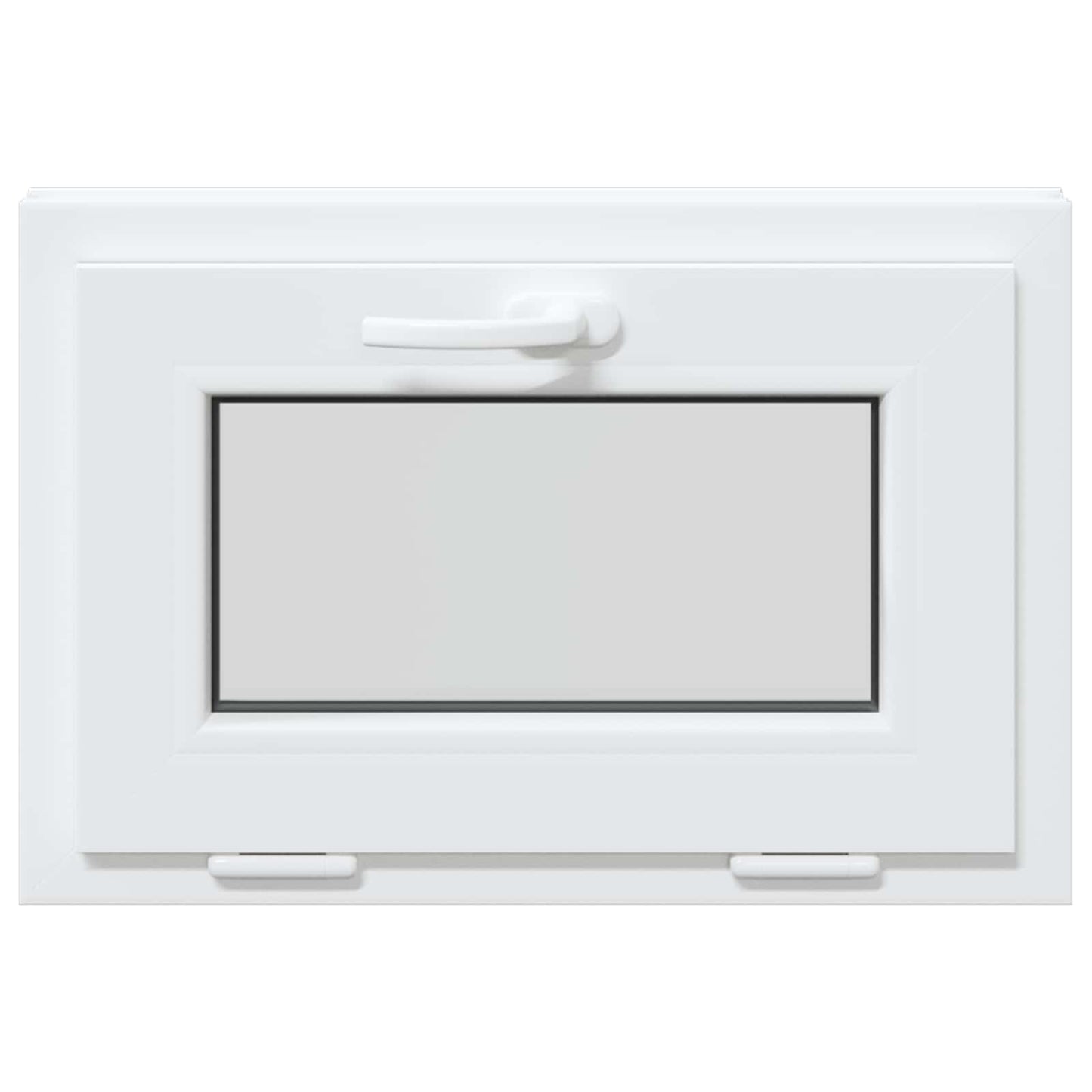 Kelderraam RISOR 60 x 40 cm PVC en glas Wit