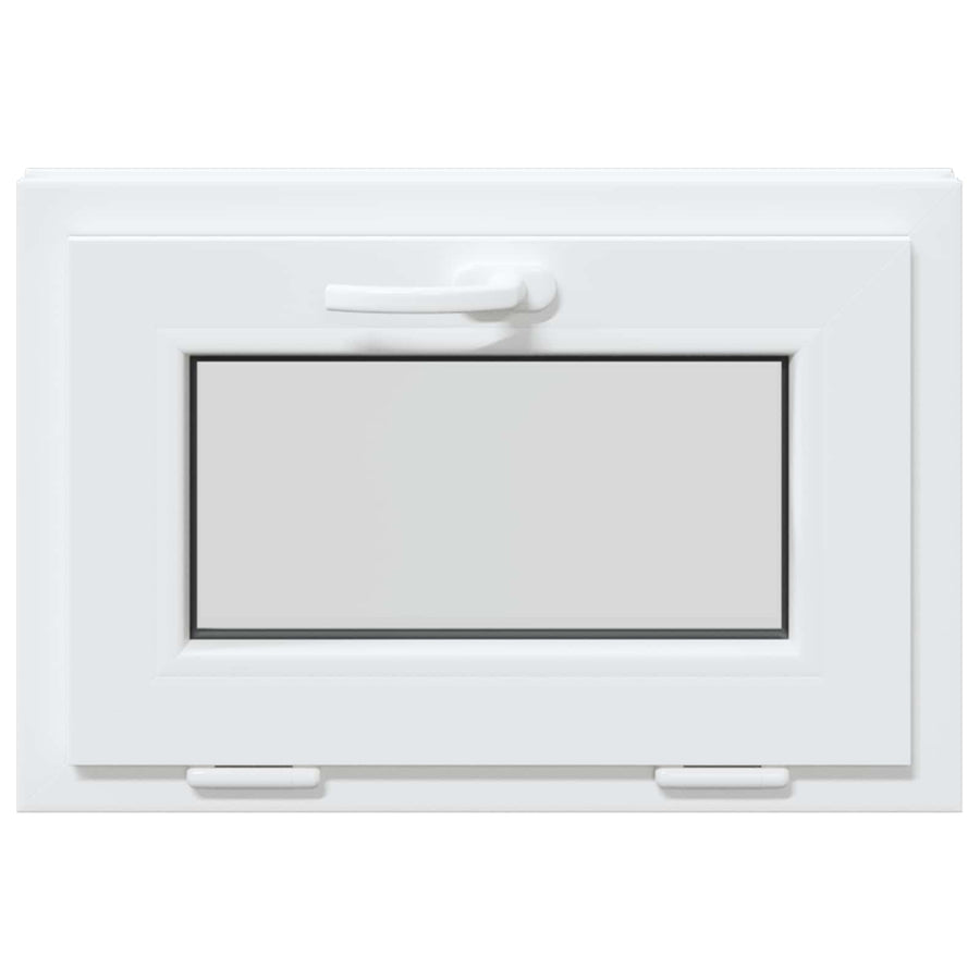 Kelderraam RISOR 60 x 40 cm PVC en glas Wit