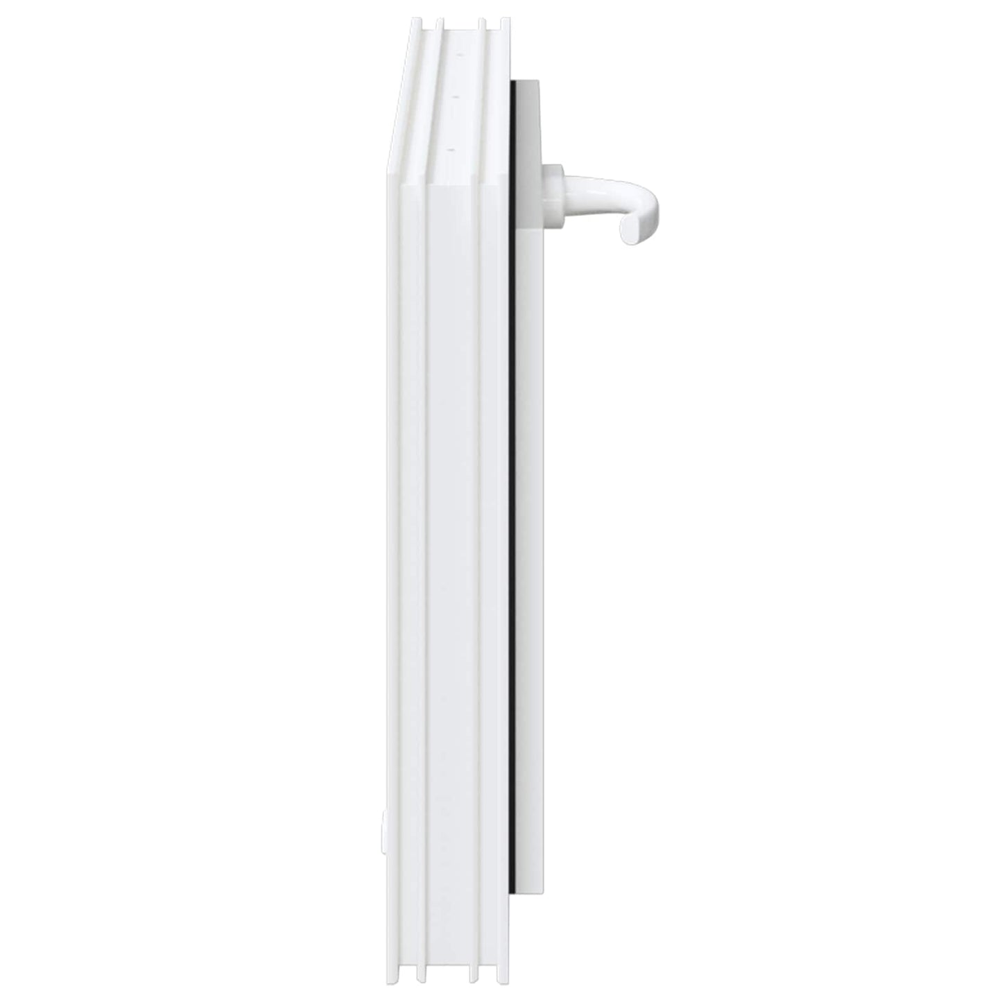 Kelderraam RISOR 60 x 40 cm PVC en glas Wit