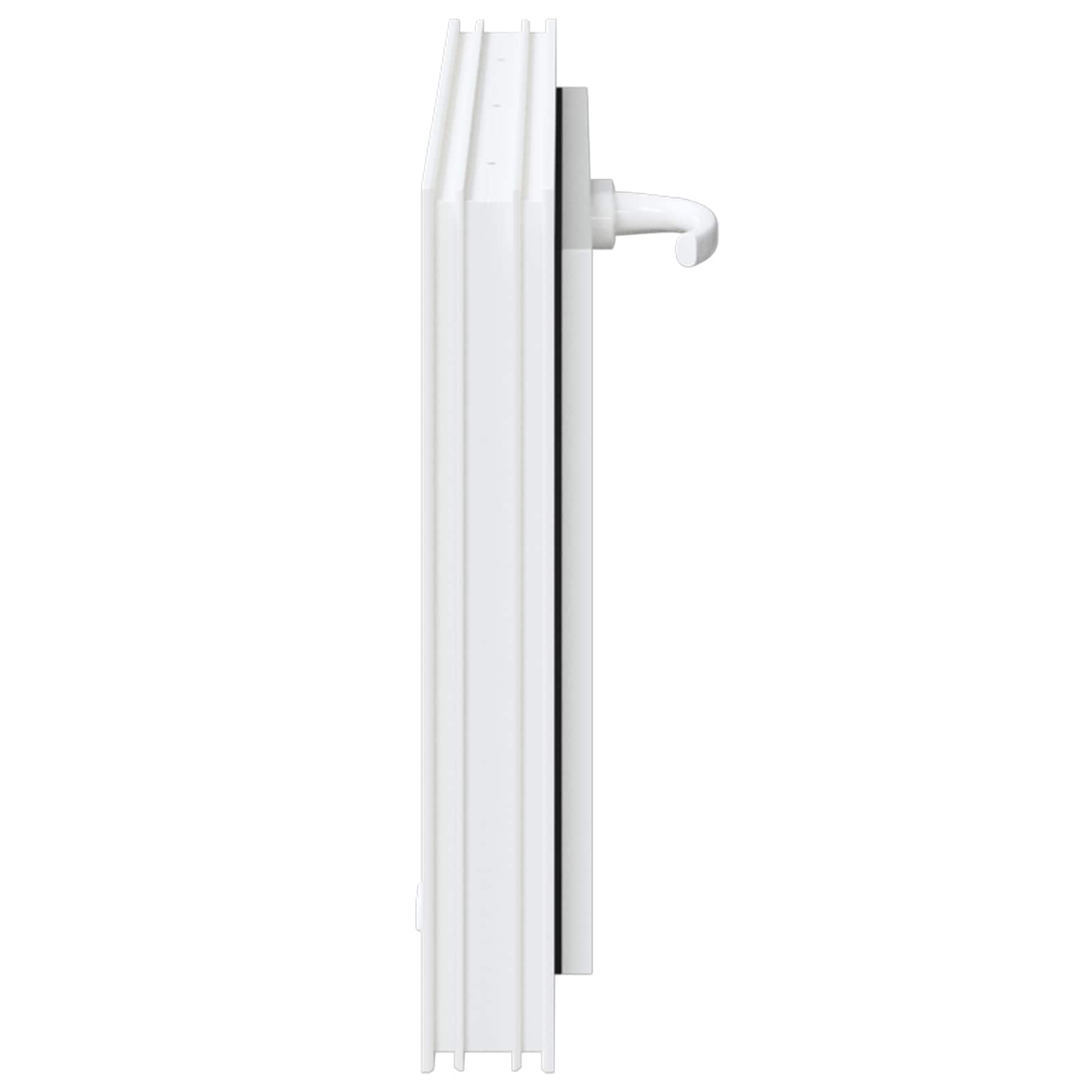 Kelderraam RISOR 60 x 40 cm PVC en glas Wit