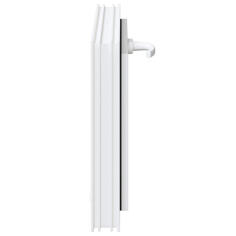 Kelderraam RISOR 60 x 40 cm PVC en glas Wit