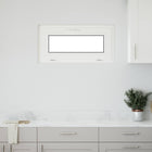 Kelderraam RISOR 80x40 cm PVC glas wit